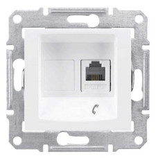 Розетка Schneider Sedna біла 1-на RJ-11 без рамки ( SDN4101121 )