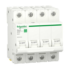 Автоматичний вимикач Schneider 6кА B 4p 32А Resi9 ( R9F02432 )