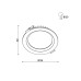 Точковий світильник Kloodi KD-DEEP135 13W CCT WH LED 3000K/4000K/6000K 1440Lm IP44 білий