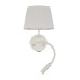 Бра, настінний світильник TK Lighting 10204 Maja E27+G9 1+1x15W+8W IP20 білий