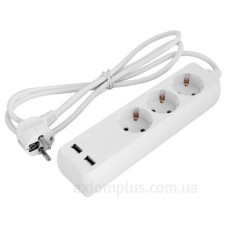 Подовжувач E.Next e.es.3.1.5.z.b.2.usb 3 гнізда 1.5м з USB-зарядкою (s042128) Подовжувач E.Next e.es.3.1.5.z.b.2.usb 3 гнізда 1.5м з USB-зарядкою (s042128)