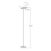 Торшер Azzardo AZ5909 Carpa LED 1x33W 3000K 2202Lm IP20 білий