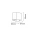Вуличний світильник Goldlux 313355 Boston GU10 1x10W IP44 білий