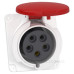 Кутовий силовий роз'єм Schneider Electric PKF32F435 32А 3P+N+E IP44 380В