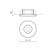Точковий світильник Azzardo AZ3381 Fill R LED 1x5W 3000K 425Lm IP20 чорний
