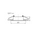 Точковий світильник Kanlux 37254 Feline GU10/GU5.3 1x10W IP20 білий