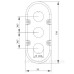 Корпус кнопкового поста ETI 004771547 ESE3 на 3 отвори