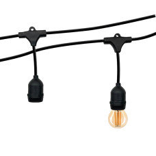 Гірлянда TWIST патрон 10хЕ27 5м IP65 чорний VIOLUX ( 950012 ) Гірлянда TWIST патрон 10хЕ27 5м IP65 чорний VIOLUX ( 950012 )