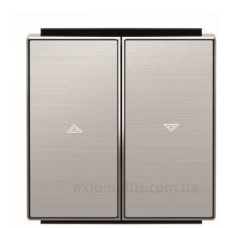 Подвійна клавіша жалюзі ABB Sky 2CLA854400A1401 8544 AI (сталь)