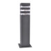 Вуличний світильник Goldlux 316172 Teksas E27 1x12W IP44 графітовий