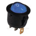 Перемикач TNSy KCD1-5-101N BL/B Круглий з підсвічуванням синій (TNSy5500719)