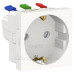 Розетка Schneider Electric NU305718 (затискний контакт) 16А (біла)