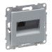 Розетка комп'ютерна RJ45 Cat.5e UTP Legrand SUNO (алюміній) 721350
