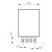 Проміжне реле Schrack PT580T30 230В AC 6А із позолоченими контактами LED