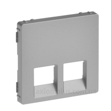Панель розетки RJ11+RJ45 Legrand Valena Life алюміній