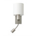 Бра, настінний світильник Eglo 96477 Pasteri E27+LED 1+1x40W+4W IP20 білий