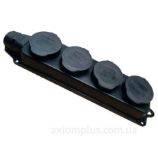Чотиримісна колодка TNSy RUBBER з захисною кришкою та заземленням IP44 (TNSy5000078)