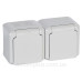 Розетка 2X2К+З Legrand Forix сіра