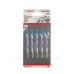 Лобзикові пилки Bosch T118EOF (5шт)