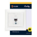 Комп'ютерна розетка Elcor Emily 9215 (211582) RJ45 Cat5e 125 МГц неекранована (білий)