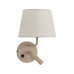 Бра, настінний світильник TK Lighting 11596 Maja E27+G9 1+1x15W+8W IP20 бежевий