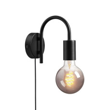 Бра, настінний світильник Nordlux 2112071003 Paco E27 1x25W IP20 чорний