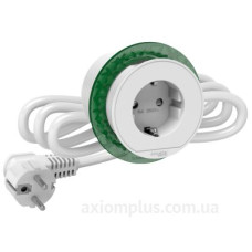 Розетковий блок Schneider Electric INS44000 1x(2К+З) (білий), що вбудовується в стіл.