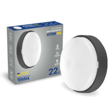 Світильник LED Violux ДББ ATOM UA антрацит 22W 5000K IP44 картон ( 253373 )
