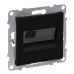 Розетка комп'ютерна RJ45 Cat.6 UTP Legrand SUNO (чорний) 721452
