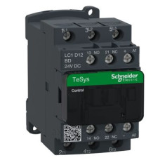 Контактор Schneider Electric LC1D12BD TeSys Deca 3Р, 12A, НВ+НЗ 24В DC Контактор Schneider Electric LC1D12BD TeSys Deca 3Р, 12A, НВ+НЗ 24В DC