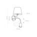 Бра, настінний світильник TK Lighting 2535 Maja E27+GU10 1+1x15W+8W IP20 білий