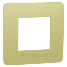 Однопостова рамка Schneider Electric NU280211 (зелене яблуко/білий)