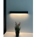Бра, настінний світильник Nowodvorski 7562 Straight Wall LED T8LED 1x11W 3000K 1700Lm IP20 графітовий