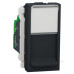 Одинарна комп'ютерна розетка Schneider Electric NU341054 RJ45 cat.5e UTP з полем для напису 1М (антрацит)
