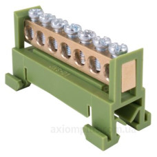 Нульова шина E.Next e.bs.stand.1.7.green 7 отворів зелена (s025006)