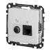 Кінцева TV-розетка Schneider Electric Sedna Design & Elements + RJ45 кат. 6 UTP біла SDD111469T