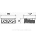 Висувний розетковий блок OBO Bettermann (6116802) з кришкою на 2 розетки 2р+E 250V AC+2 RJ45 Cat.6 кабель 3м з нержавіючої сталі