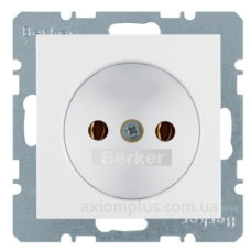 Розетка без з/к полярна білизна Berker K.1 Розетка без з/к полярна білизна Berker K.1