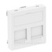 Накладка для супортів модуля OBO Bettermann 45х45 2x45 (Panduit Mini-Com) біла (6119226)