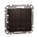 Двоклавішний вимикач Schneider Electric Sedna Design & Elements з підсвіткою венге SDD181105L