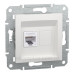 Комп'ютерна розетка RJ45 UTP cat.6 Schneider Electric Asfora без рамки біла (EPH4770121)