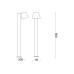Вуличний світильник Ideal Lux 139470 Gas GU10 1x35W IP43 антрацит
