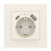 Розетка EL-BI VEGA біла 1-на з заземленням + 2USB (Type C+A) ( 510-010200-334 )