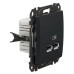USB розетка Schneider Electric Sedna Design & Elements A+A 2,1A чорна SDD114401