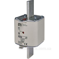 Запобіжник ETI 004186230 NH-3/gG 425A 500V KOMBI Запобіжник ETI 004186230 NH-3/gG 425A 500V KOMBI