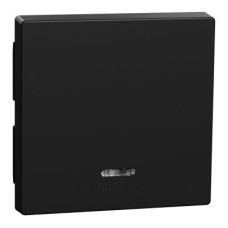 Клавіша вимикача із підсвічуванням Merten System M, чорна матова MEG3320-0403