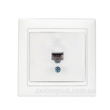 Комп'ютерна розетка Elcor Emily 9215 (211582) RJ45 Cat5e 125 МГц неекранована (білий)