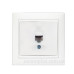 Комп'ютерна розетка Elcor Emily 9215 (211582) RJ45 Cat5e 125 МГц неекранована (білий)