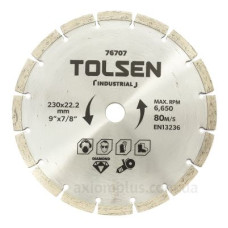 Алмазний сегментний диск Tolsen (76707) 230х22.2х10мм «Профі» Алмазний сегментний диск Tolsen (76707) 230х22.2х10мм «Профі»