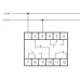 Допоміжне реле F&F PK-4PR-230V 230В AC 8А 2xNO/NC + 2×NC